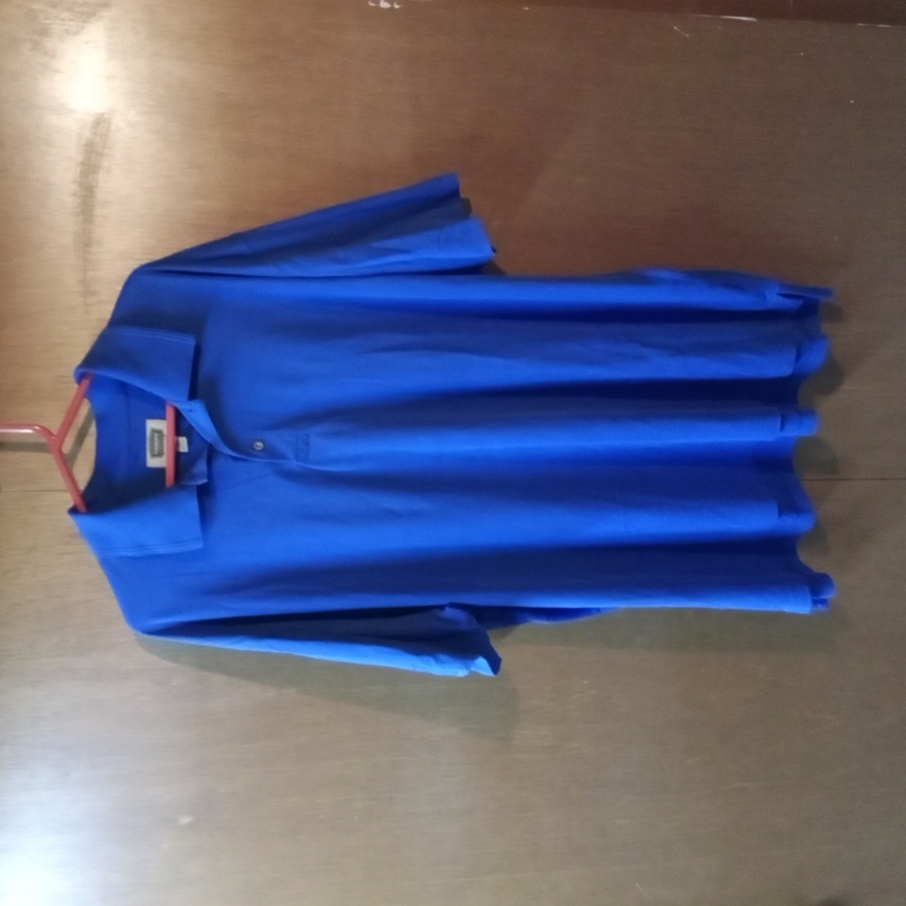 The Foundry Supply Royal Blue Polo Shirt Short Sleeve Casual Knit